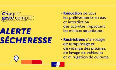 Alerte sècheresse: Restriction des usages de l'eau